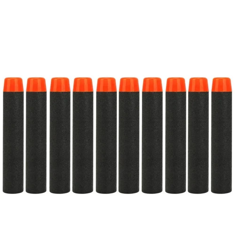 M Черные Сплошные Круглоголовые Пульки 7.2см для Бластеров Серии Nerf N-strike Elite Поролоновые EVA Запасные Дротики Детские Игрушечные Пистолеты Аксессуары