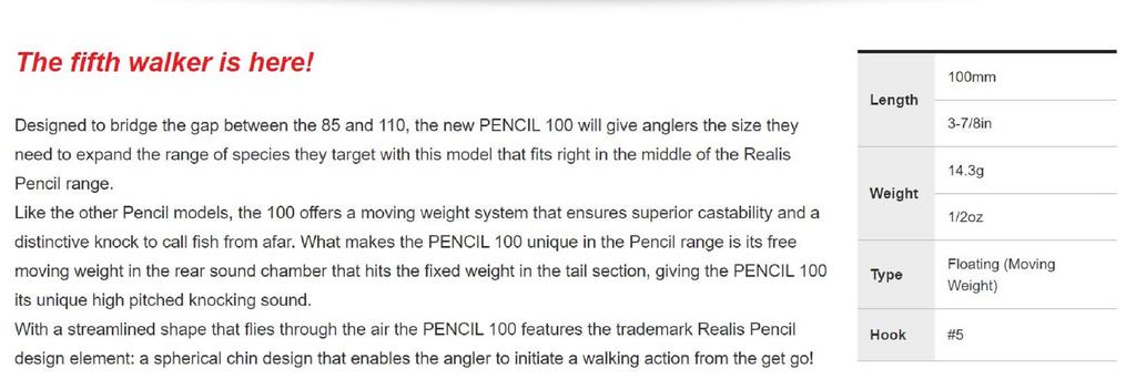 DUO Плавающая приманка Realis Pencil 100 SW Topwater CHO0090 (6679)