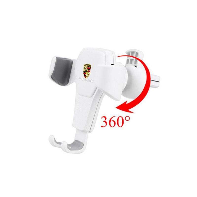 360° Rotation Gravity Car Phone Air Vent Fixed Brace For Porsche Cayenne 911 Panamera Macan Boxster Carrera-GT 928 918-Spyder IK8