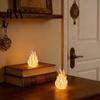 Holiday Party Table Decoration 3D Printed Flame Candle Holder Shade, Gothic Ambient Decor Figurine, Hollow Unique Gift for Home Tealight Cover Dining