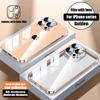 Официальный не желтеющий прозрачный чехол с покрытием для For Iphone 16 15 14 13 12 11 Pro Max Plus Ультратонкая защитная пленка для линз Мягкая крышка