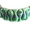 [E0430] - Designer Bracelet 'Thalassa' Green Blue