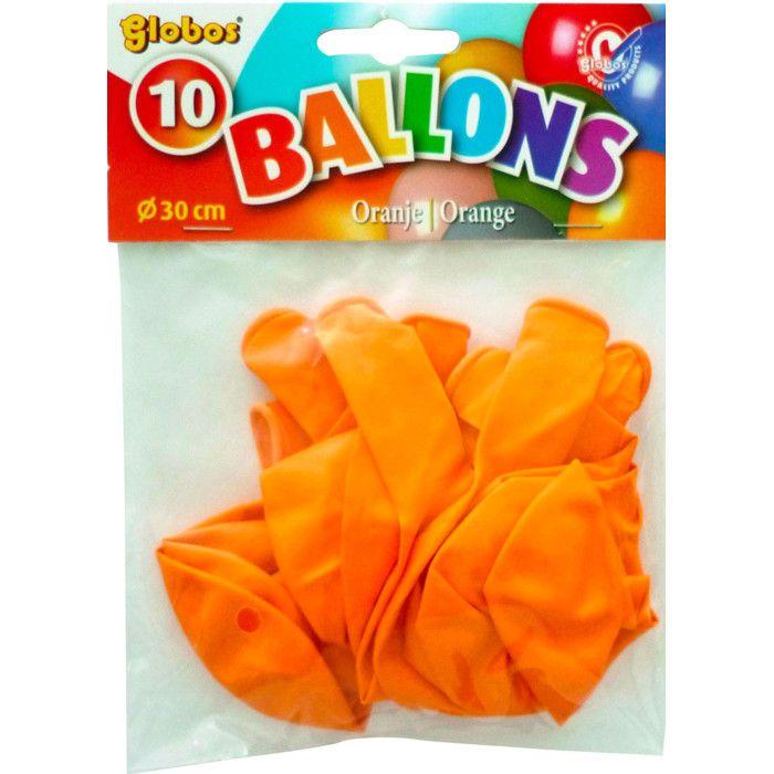 Orange Inflatable Balloons 10 Pieces