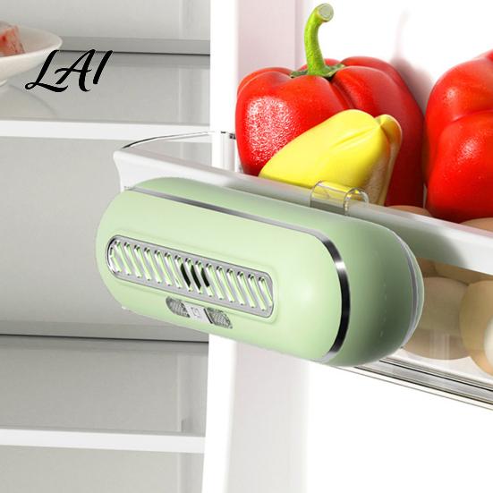 Food Freshness Keeper Smart Fridge Deodorizer Rechargeable Odor Eliminator with UV Light And Smell Ozone 3 Modes 1200mAh Battery Hanging