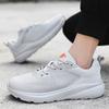 2025 New Couple Running Shoes Lightweight Shock Absorption Breathable Sports Shoes Men and Women Youth Travel White Shoes