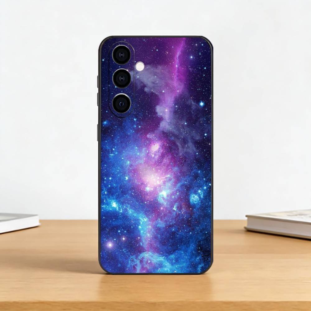 Чехол для телефона Space For Galaxy U-Universe для Samsung Galaxy A73, A72, A71, A70, A53, A52, A51, Других. Мягкий черный чехол