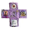 Catholic Pocket Shrine Devotional Pocket Shrine with Prayer Gadget Handmade Prayer Quilt with Holy Symbols Prayers Spiritual Gift for Catholics