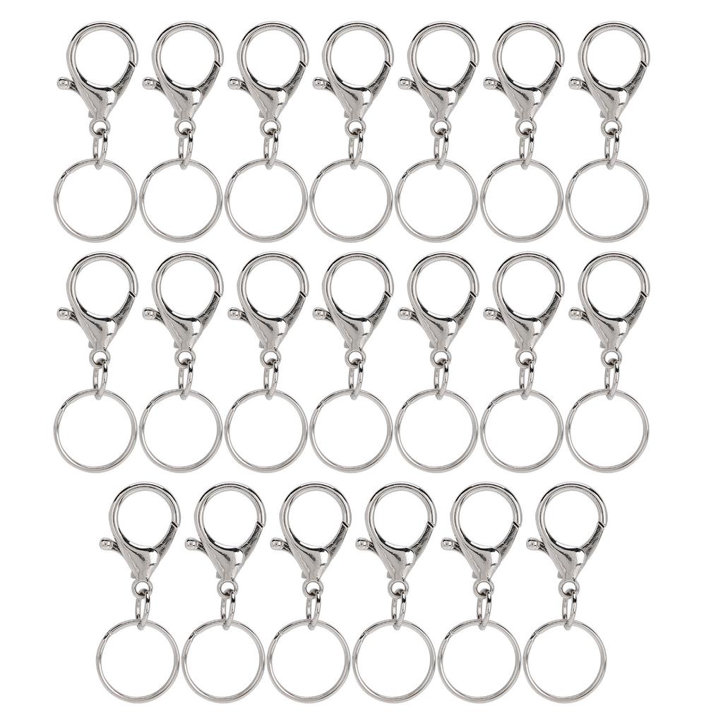 20Pcs Key Chain Clip Hook Swivel Lanyard Snap Keychain Key Ring DIY Accessories Hardware21x35mm Big
