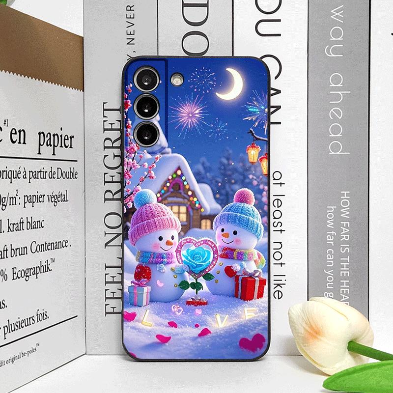 Рождественский Зимний Милый Снеговик Пара Чехол для Телефона для Honor Huawei 200 Lite 100 400 PRO 80 90 X9 Magic 7 6 Lite 5 Pro Мягкие Чехлы