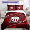 OGC Nice FC Printed 3PCS Bedding Set Breathable Duvet Cover with Pillowcases Decorative Bed Linen for Bedroom Home