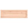 Solid Wood Washbasin Top 100 x 30 x (2 4) cm Untreated