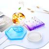 Coaster Silicone Bracket Holder Molds Geometric Shape Hexagonal Square Round Epoxy Resin Bracket for DIY Decoration