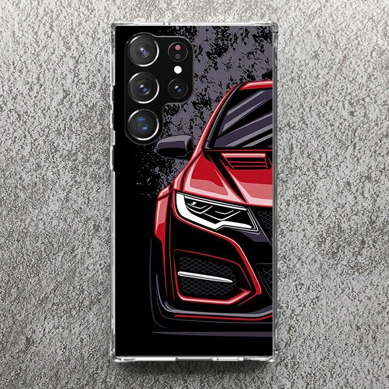 JDM Tokyo Drift Спортивный автомобиль Мужской Мужчины Чехол для телефона Для Samsung Galaxy S25 S24 S23 Ultra S22 Plus S21 S20 FE S10 + S25Ultra S24U Мягкий