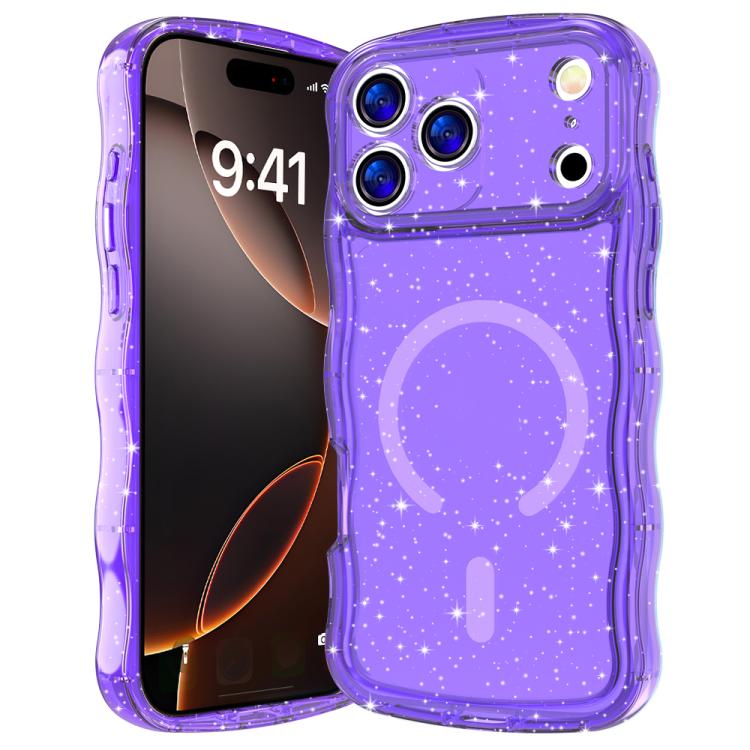 Wave Glitter MagSafe Magnetic TPU Phone Case