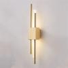 Modern Led Wall Lamps Black And Bronze Brass Gold Metal Acrylic Pipe LED Wall Lights for Living Room Wall Sconce Decor Fixtures