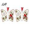 Decorative Ornaments for Parties Butterfly Cash Gift Ornament Christmas Money Holder Hanging Decor with Holiday Decorations Festive Print,