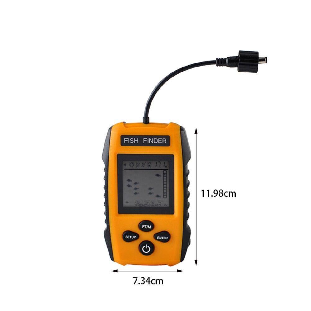 Portable Fish Finder Ice Fishing Sonar Sounder Alarm Transducer Fishfinder 0.7-100m Fishing Echo Ice Fishing Tackle Accessories