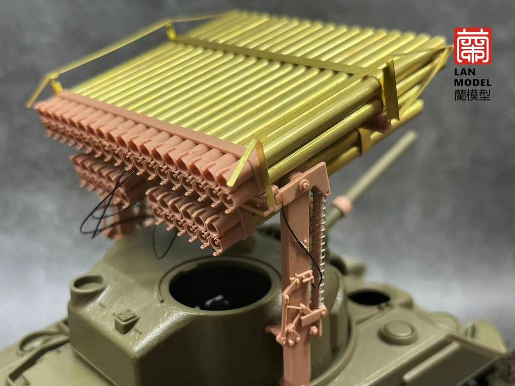 Lanmo Модель Sherman Танк Ракетная Установка T34 Calliope Пластиковые Детали Модели 1/35 LANLM-35001