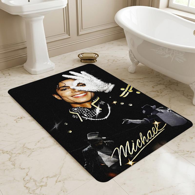 Michael Jackson Living Room Nonslip Area Rug Soft Carpet For Bedroom Gameoom Playroom Sofa Office Home Decor Doormat