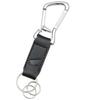 0SYTN-69F-KF Leather Carabiner Keychain Black
