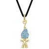 Swarovski Good Luck Trolls Hair Fairy Pattern Pendant Necklace Women necklace Blue 5691942