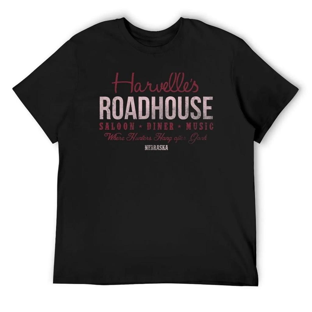 Harvelle's Roadhouse Футболка мешковатые футболки футболки футболки с принтом летние топы черные больших размеров мужская одежда