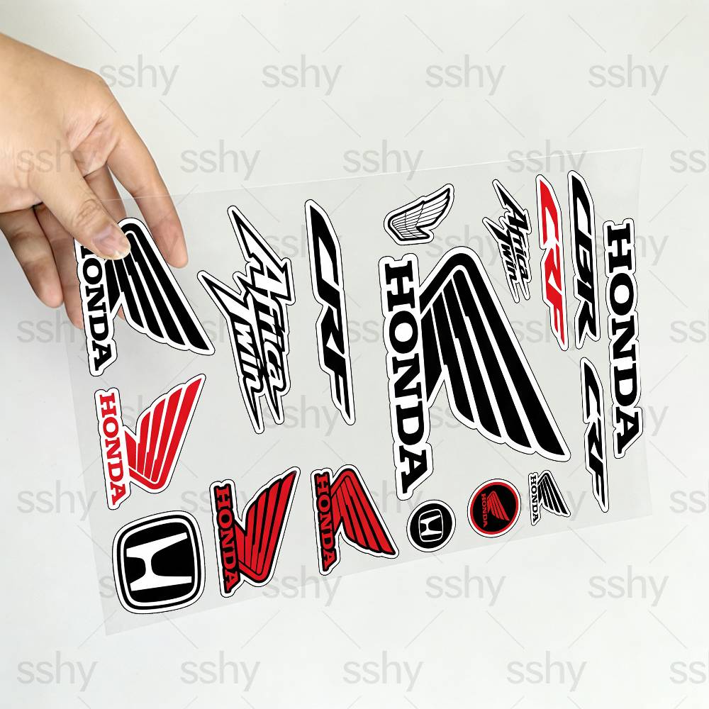vdbn2 FOR HONDA RACING Waterproof Reflective Scratch Cover Sticker Universal Decor Decal For Car Motorcycle Helmet Refrigerator