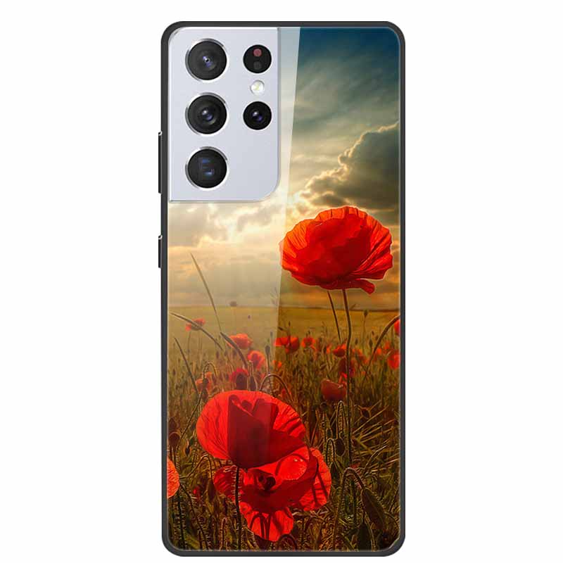 Для Samsung Galaxy S25 Ultra Закаленное Стекло Чехол Задняя Крышка Жесткие Чехлы для Телефона для SamsungS25 ULTRA 5G SM-S938B Защитный Capa
