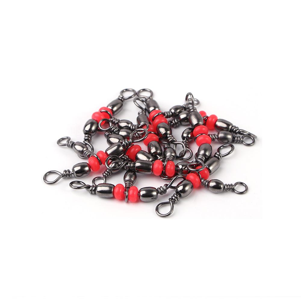 10 шт. цельное кольцо 3-ходовой тройной подшипник бочкообразное кольцо вращающиеся вертлюги рыболовный соединитель рыболовный вертлюг