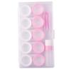 5/6 Pairs/set Solid Large Contact Lens Storage Box Travel Contact Lens Case for Makeup Beauty Pupil Box Tweezer Stick Container