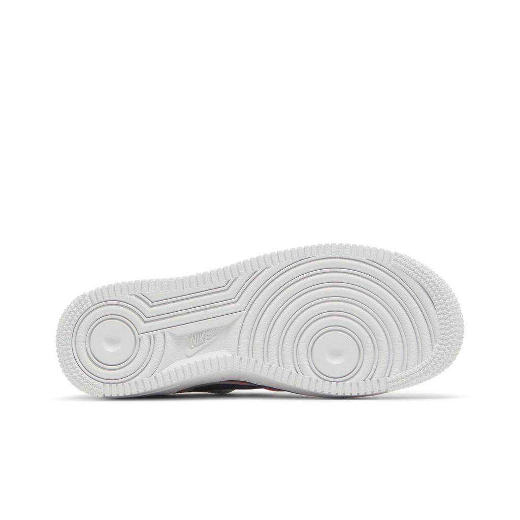 Nike Air Force 1 LV8 1 Grade School 'White Concord' (Unisex) White / University Red / Concord Kids' Skateboarding Shoes CW0984 100