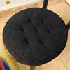 Extra Thick Fluffy Velvet Cushion Pad for Long Sitting - Large Round Chair or Floor Mat