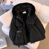 Women's Winter 2024 New Down Padded Jacket Fashion Plus Fleece Thick Fur Integrated Coat