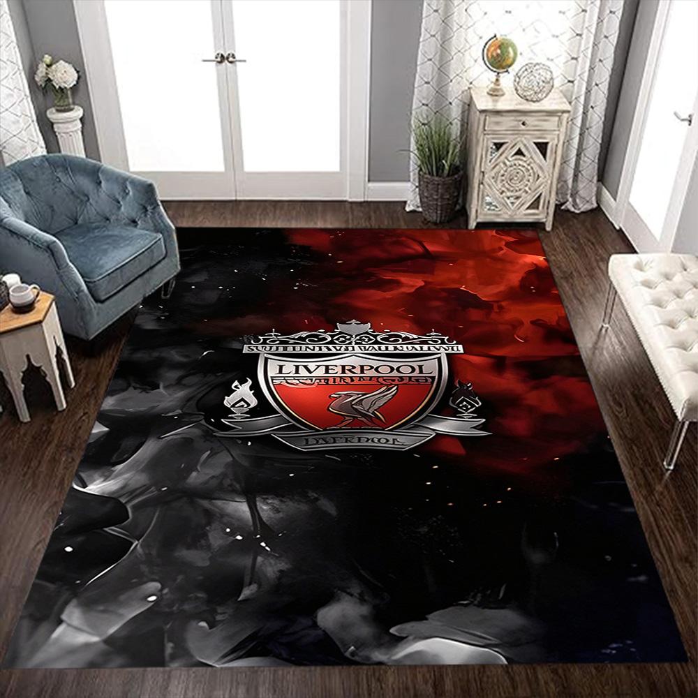 Liverpool Fc Logo Floor Rug Office Rug Suitable For Living Rooms Balcony Decorate Room Game Room Antislip Rug Decorate Offices
