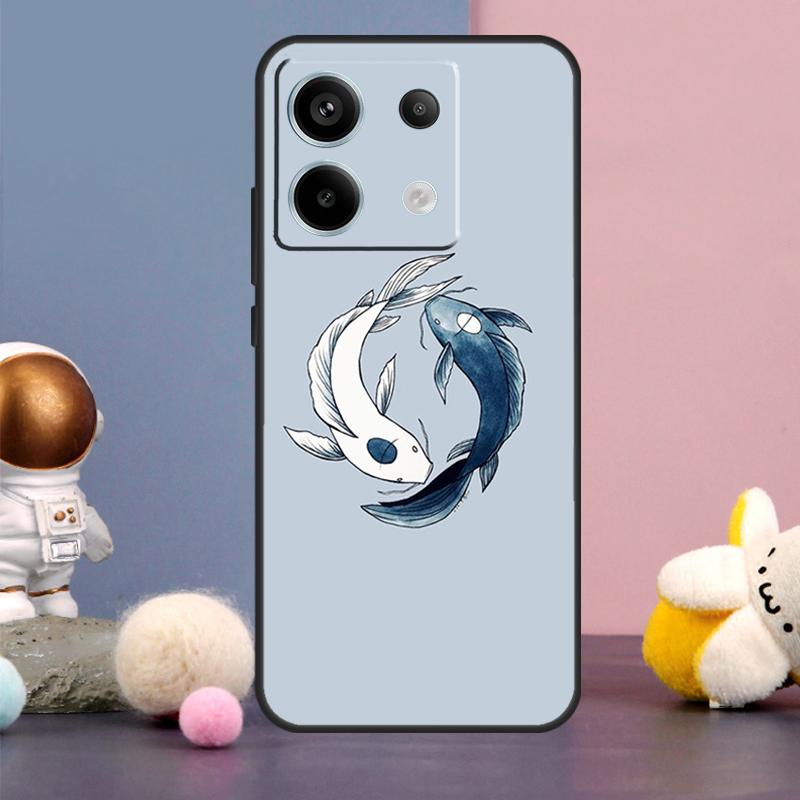 Чехол Ying Yang с рыбками Кои для Xiaomi Redmi Note 9 10 11 12 13 Pro Plus 12S 11S 10S 9S Remdi 12 13 C 9C 10C