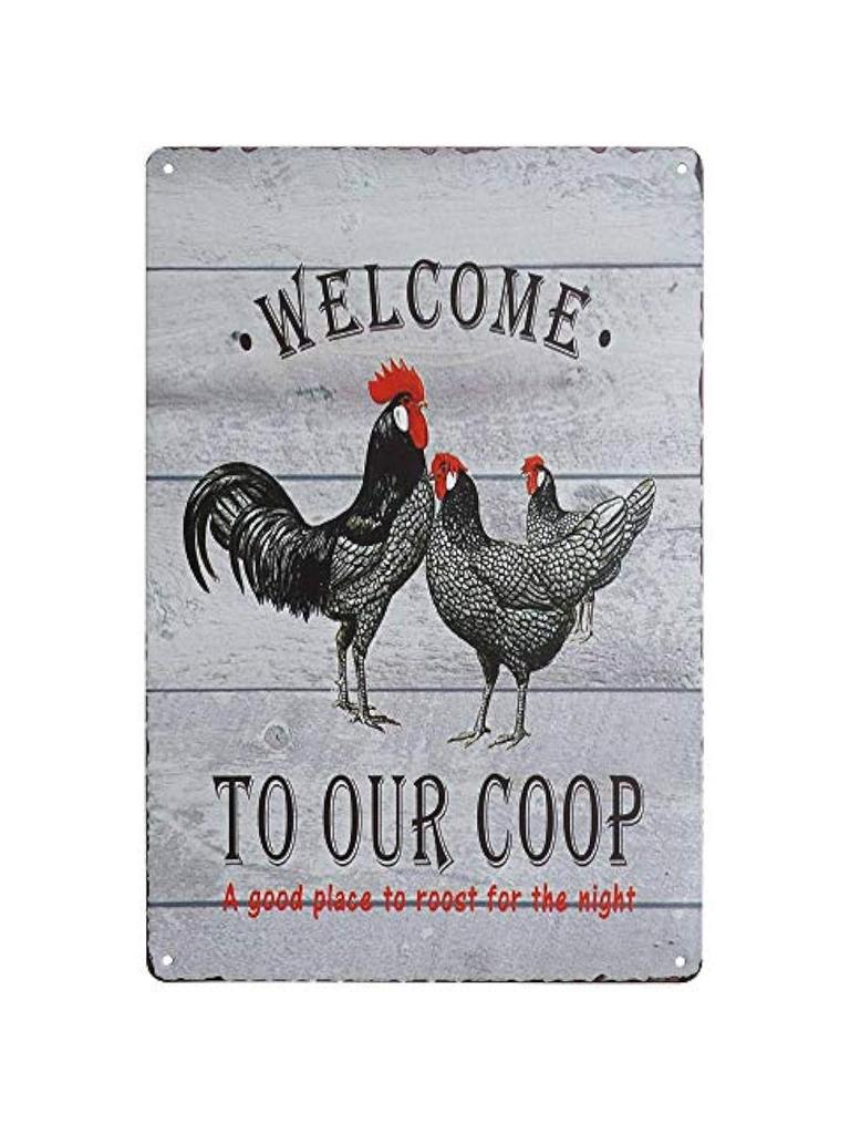 Metal tin SignRetro Style Novelty PosterIron PaintingEasily to Distracted by Cows and Tractors Tin Sign Farm Life Tin Sign