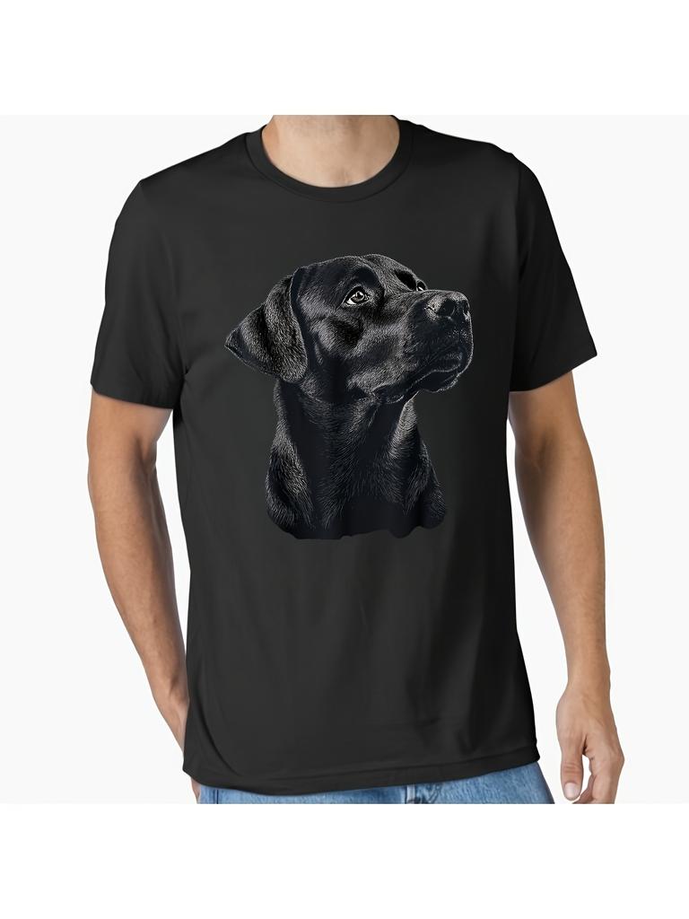 Men'S And Women'S Realistic Labrador Retriever Face Unisex 100% T-Shirt, Soft, All Season Casual Streetwear Essential, All-Match A