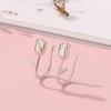 Ventfille 100% 925 Sterling Silver Tulip Drop Earring for Women Girl Gift Gold Jewelry Simple Sweet Hook Design Wholesale