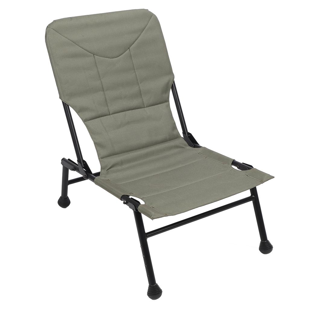 Кемпинговый стул Утолщенная ткань Оксфорд Портативный складной стул с подушкой Регулируемые ножки Противоскользящий A