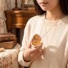 Игривый дизайн Открывающаяся закрывающаяся фаза Коробка Ожерелье Шарнирный кулон Ожерелье Популярный подарок