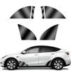 Черная защитная пленка для кузова автомобиля из ТПУ, невидимая для Tesla Model 3/Y 2017-2023, расширенный прозрачный комплект автомобильной одежды для передней и задней двери