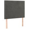 Bed Frame without Mattress Dark Grey 100 x 200 cm Velvet