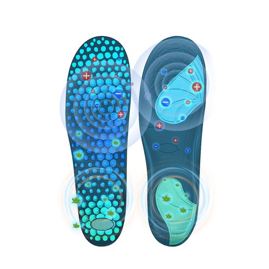 1 Pair Acupressure Insoles Women Memory Foam Relief Insole Orthopedic Shoe Insoles Magnetic Massage Insoles for Pain Relief Anti-Slip Support