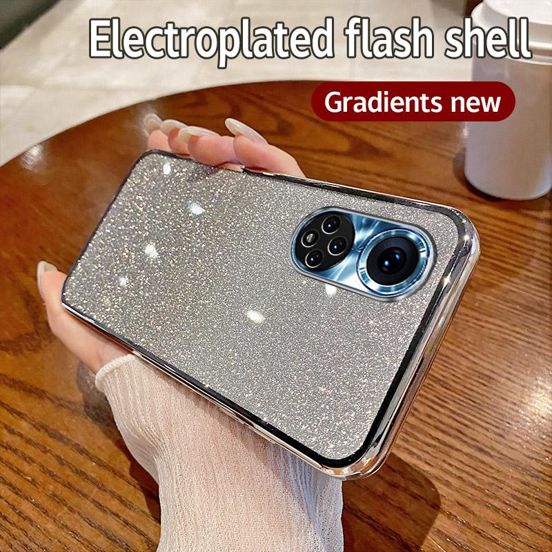 Для Huawei Nova 9 Pro Чехол Honor 50 Pro Чехол для телефона Блестящий блестящий силиконовый объектив камеры Мягкая задняя крышка