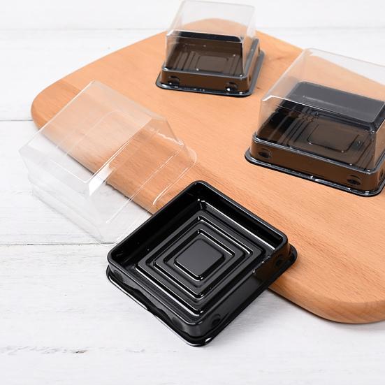 Коробка для торта «Луна», прочная квадратная форма, 2 цвета, коробка для печенья, экономия места, контейнер для торта, контейнер для торта, сувениры для вечеринки