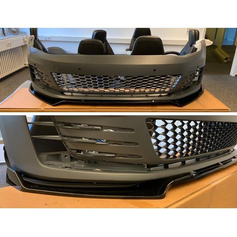Front Bumper Spoiler Lip for Golf 7 7.5 MK7 MK7.5 GTI GTD R R-Line 2012-2020 Maxton Style Chin Splitter Diffuser Blade Body Kit
