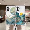 Чехол для Xiaomi Poco X3 Pro X3 NFC Мягкая накладка Горный арт