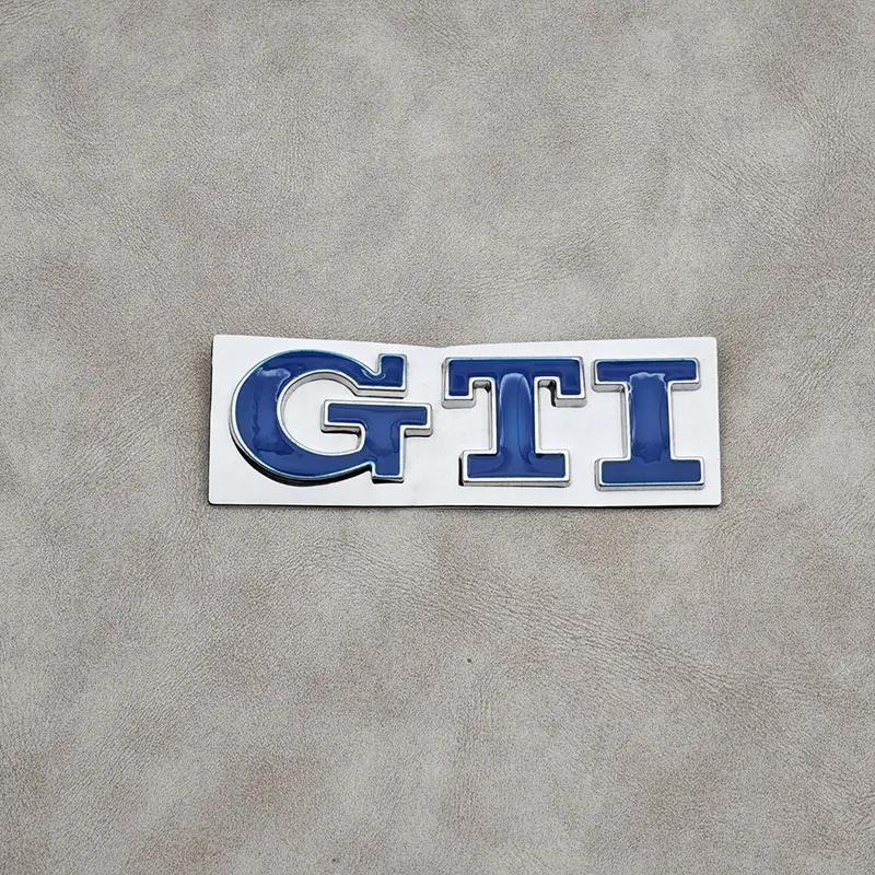 Hot 3D Metal Logo GTI Emblem Car Front Grille Badge Rear Trunk Sticker For Volkswagen VW Polo Golf 4 5 6 7 MK2 MK3 MK4 Mk5 MK6 YW1