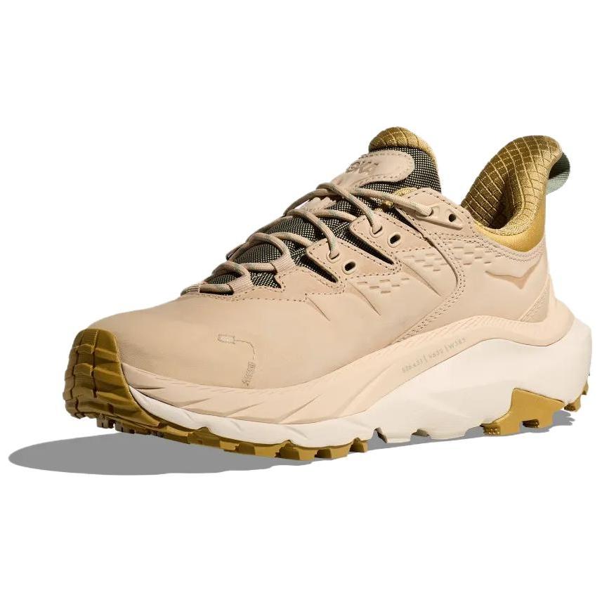 HOKA One One Kaha 2 Comfortable Non-Slip Low-Top Hiking Shoes Women Hiking Shoes Gray Beige 1123191-OKLB
