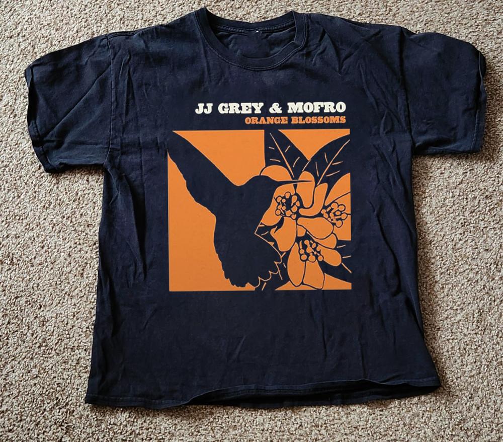 Редкая футболка JJ GREY amp MOFRO Band Рок-музыка Хлопок Черный S до 5XL Футболка HM090 Унисекс